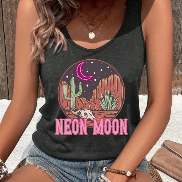 Neon Moon Tees and Tanks sizes XS - 4XL - Picture 2 of 2